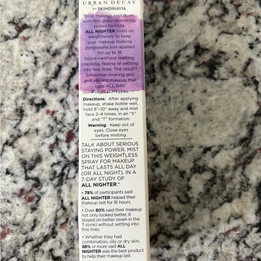 NEW URBAN DECAY All Nighter Makeup Setting Spray 30ml/1 fl oz